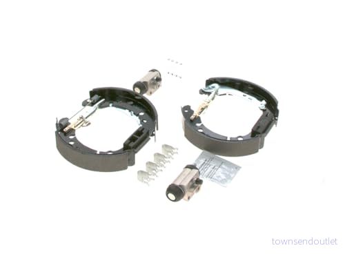 BOSCH 0 204 114 692 Kit de freins, freins à tambours avec accessoires, cylindre roue TOYOTA: Yaris III 3/5 portes 4047026131512