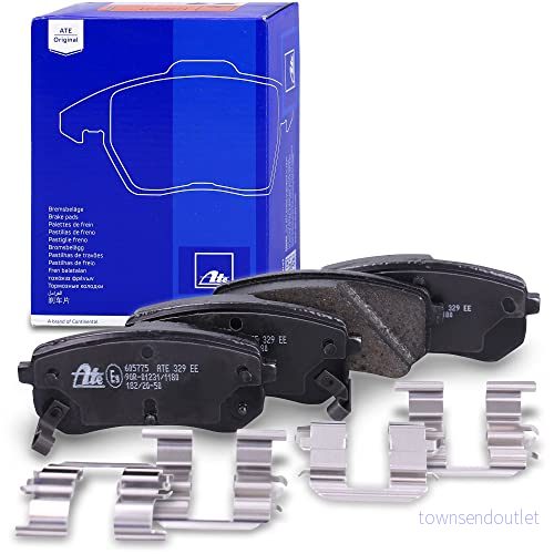 ATE 13.0460 5775.2 Jeu de plaquettes frein avec indicateur d'usure accessoires KIA: Picanto II, I, HYUNDAI: i10 I 4006633338608