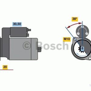 Bosch Startmotor 0 986 022 780 4047024611610
