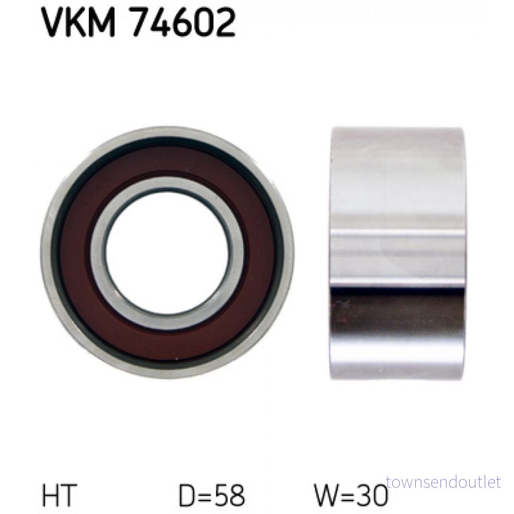 SKF VKM 74602 Poulie tendeur, courroie crantée MAZDA: 626 V 5 portes 7316573034179