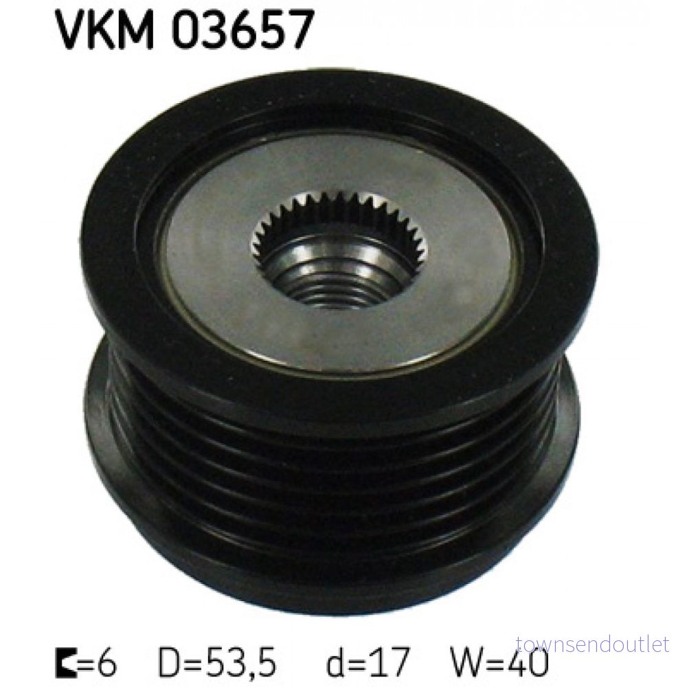 SKF VKM 03657 Poulie d'Alternateur 40 FORD: FIESTA 6, FOCUS 3, Grand C Max, VOLVO: V50, C30 7316576095887