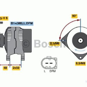 Alternator, generator BOSCH 0 986 041 510 3165141242843 Alternator, generator BOSCH 0 986 041 510 3165141242843