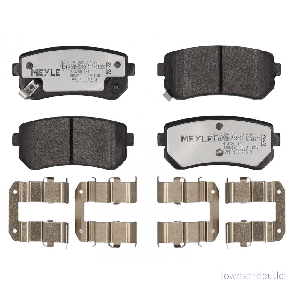 MEYLE 025 243 2015/PD Jeu de plaquettes frein PD Quality Essieu arrière avec indicateur d'usure tôle anti bruit accessoires 4040074163412