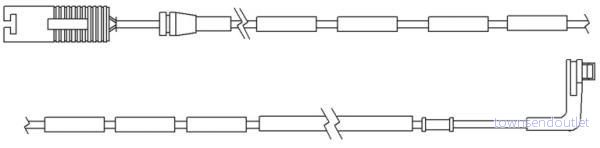 Varningssensor, bromsbeläggslitage QUICK BRAKE WS 0247 A 5706021091229