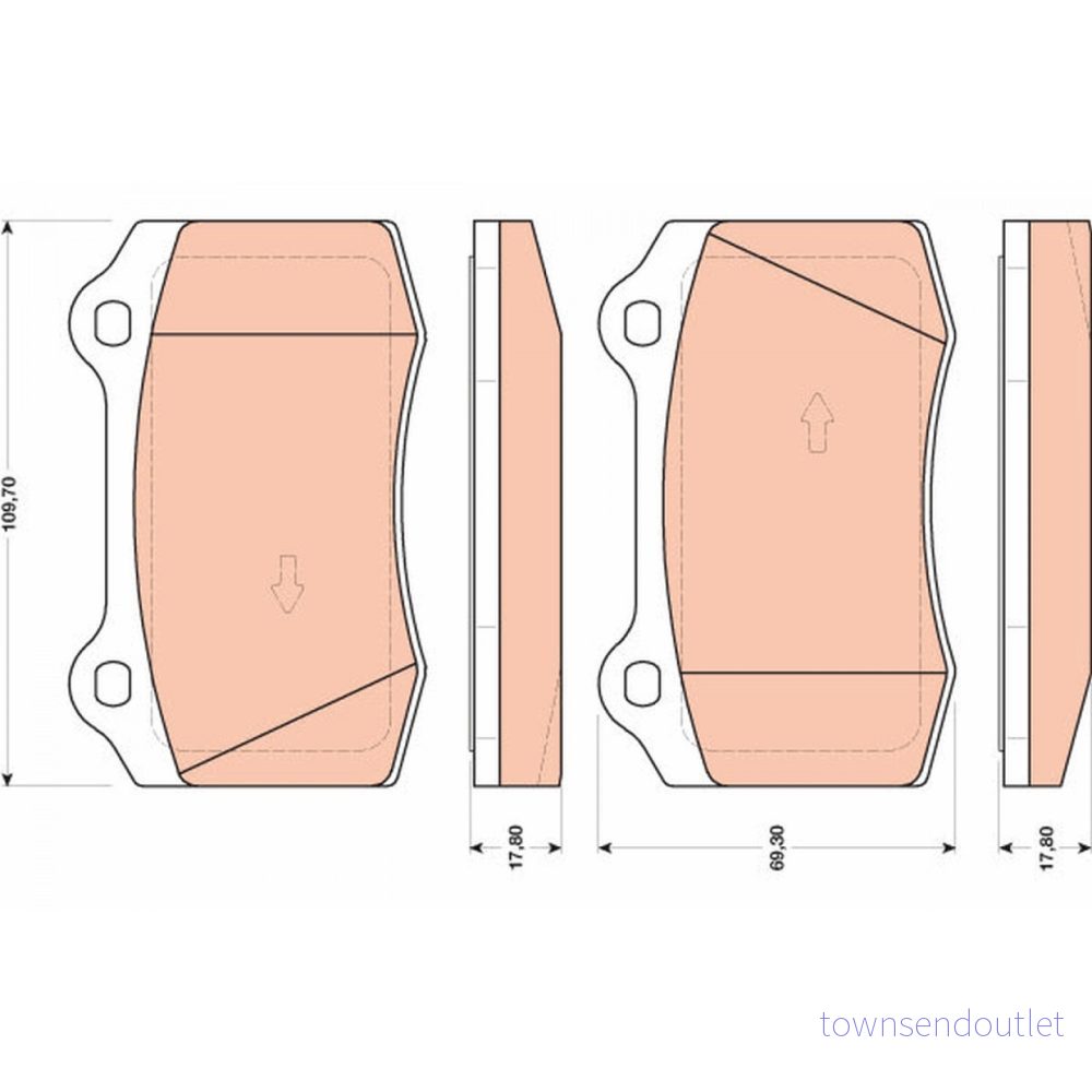 TRW GDB1772 Jeu de plaquettes frein non préparé pour indicateur d’usure FORD: Focus Mk1 3/5 portes 3322937887668 TRW GDB1772 Jeu de plaquettes frein non préparé pour indicateur d’usure FORD: Focus Mk1 3/5 portes 3322937887668
