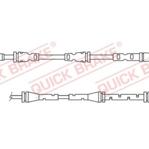 Varningssensor, bromsbeläggslitage QUICK BRAKE WS 0419 A 5706021161328 Varningssensor, bromsbeläggslitage QUICK BRAKE WS 0419 A 5706021161328