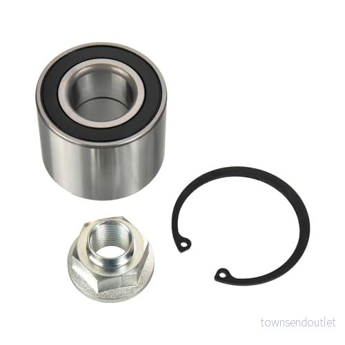BLUE PRINT ADK88322 Kit de roulements roue Essieu arrière avec écrou d’essieu anneau freinage 58 Roulement à billes contact oblique 5050063133721