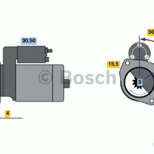 BOSCH Startmotor 0 986 018 860 NISSAN [PRIMASTAR]; OPEL [VIVARO]; RENAULT [MEGANE, SCÉNIC]; VAUXHALL [VIVARO] 3165143311103