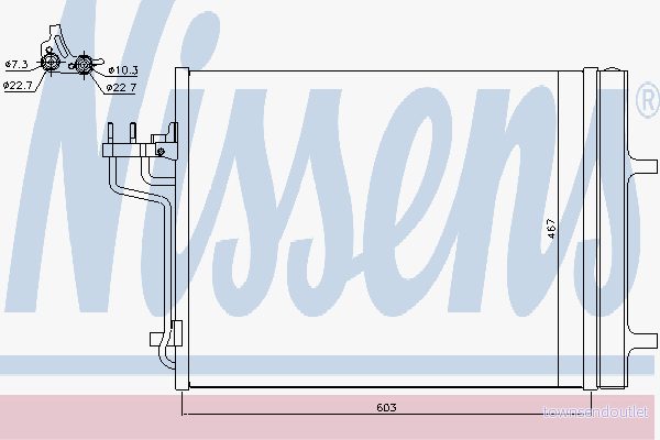 Kondensor, klimatanläggning NISSENS 940398 5707286373792