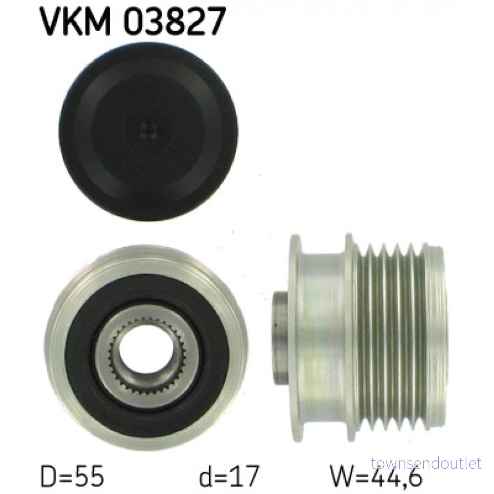 Frihjulskoppling, generator Skf VKM 03827 7316574760046