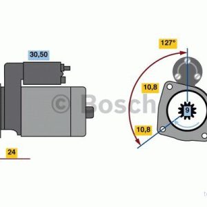 BOSCH 0 986 022 760 Démarreur 12 2,2 9 LAND ROVER: Defender SUV, Discovery 2, SUV Cabriolet BOSCH 0 986 022 760 Démarreur 12 2,2 9 LAND ROVER: Defender SUV, Discovery 2, SUV Cabriolet