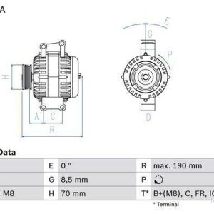 BOSCH 0 986 082 050 Alternateur 14V 120A HONDA: CR V 2, CIVIC 8 Hatchback, 3 4047025173353 BOSCH 0 986 082 050 Alternateur 14V 120A HONDA: CR V 2, CIVIC 8 Hatchback, 3 4047025173353