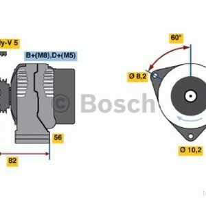 BOSCH 0 986 038 771 Alternateur 14V 80A PEUGEOT: 306 3/5 portes, Partner I Van, 106 II CITROËN: Saxo portes 3165141066715 BOSCH 0 986 038 771 Alternateur 14V 80A PEUGEOT: 306 3/5 portes, Partner I Van, 106 II CITROËN: Saxo portes 3165141066715