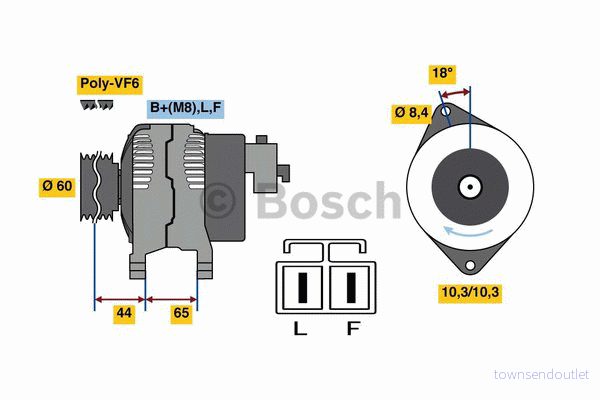 Generator Bosch 0 986 048 301 4047024348004