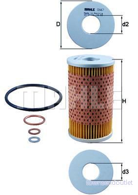Oljefilter KNECHT OX 47D 4009026032411