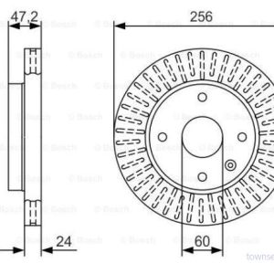 Bosch Bromsskiva 0 986 479 A54 4047025362757 Bosch Bromsskiva 0 986 479 A54 4047025362757