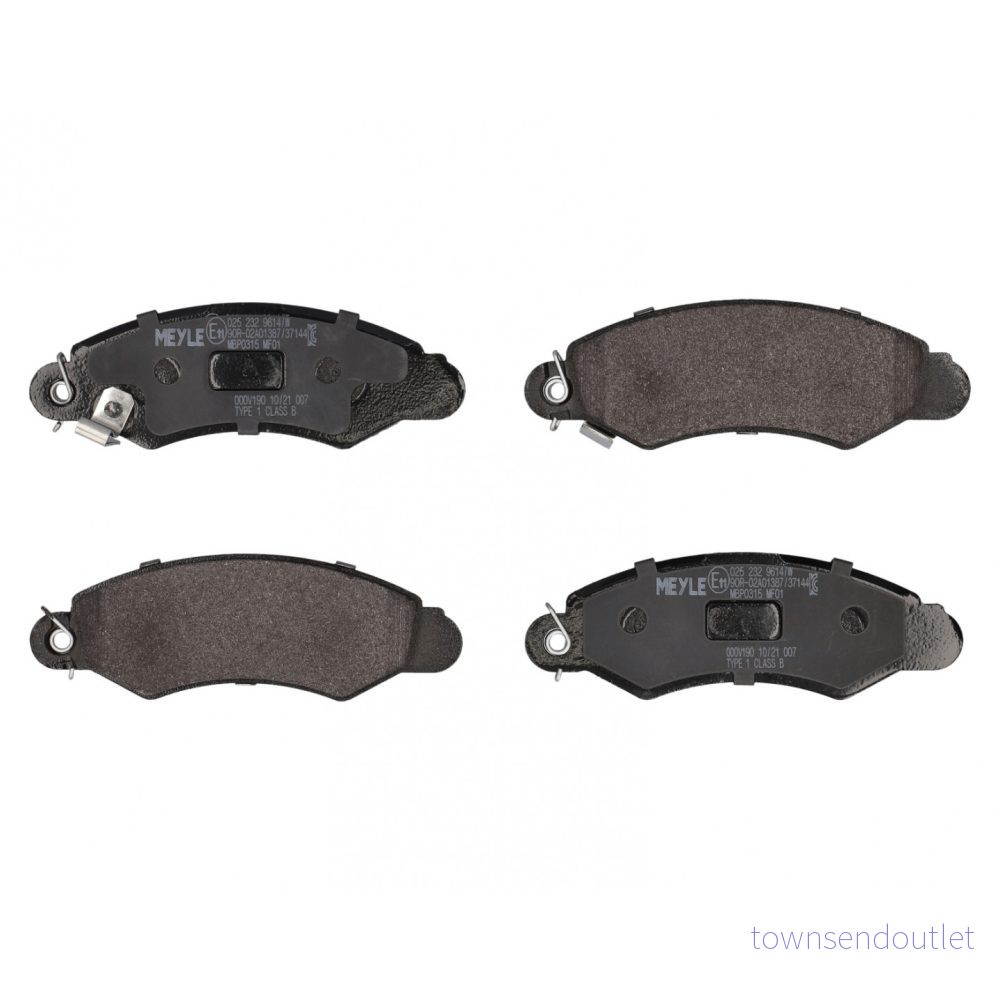 MEYLE 025 232 9614/W Jeu de plaquettes frein ORIGINAL Quality Essieu avant avec indicateur d'usure tôle anti bruit SUZUKI: SWIFT 2 4040074074527