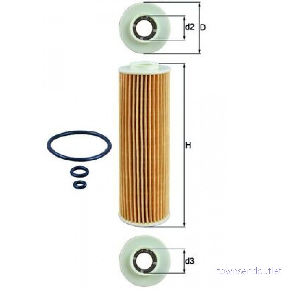 MAHLE ORIGINAL Oljefilter OX 183/5D1 - Mercedes-Benz 4009026891254