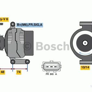 BOSCH 0 986 049 980 Alternateur 14V 90A FORD: Focus Mk1 3/5 portes, FIESTA 5, Fusion Break 4047024741140 BOSCH 0 986 049 980 Alternateur 14V 90A FORD: Focus Mk1 3/5 portes, FIESTA 5, Fusion Break 4047024741140