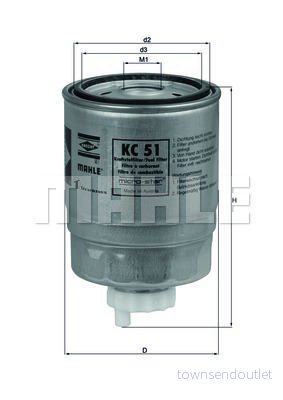 Bränslefilter KNECHT KC 51 4009026000403