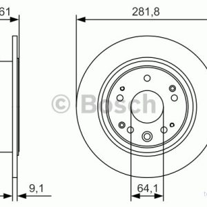 BOSCH 0 986 479 A91 Disque de frein 281,8 9,1 5 114,3 plein huilé HONDA: Accord 7 Tourer 4047025362948 BOSCH 0 986 479 A91 Disque de frein 281,8 9,1 5 114,3 plein huilé HONDA: Accord 7 Tourer 4047025362948