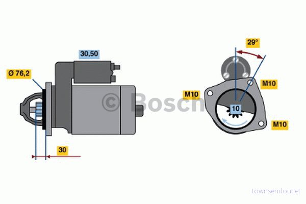 Startmotor Bosch 0 986 017 060 3165141163605
