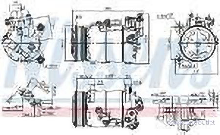 NISSENS 890099 Compresseur De Climatisation VS14X 12 PAG 46 R 134a BMW: X3, 5 Berline, Touring, MINI: 3/5 portes, Clubman 5707286385146