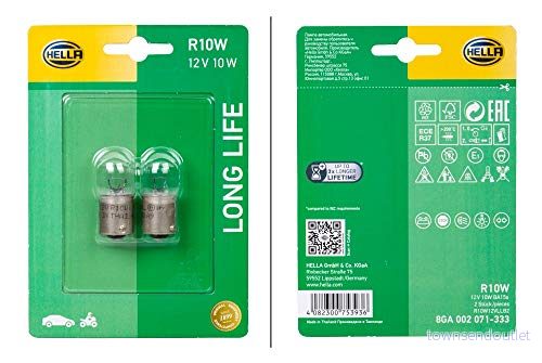 HELLA 8GA 002 071 333 Ampoule, feu de stationnement/de position R10W 12 10 BMW: 5 Berline, Touring, VOLKSWAGEN: Transporter 5, Golf 4 4082300753936