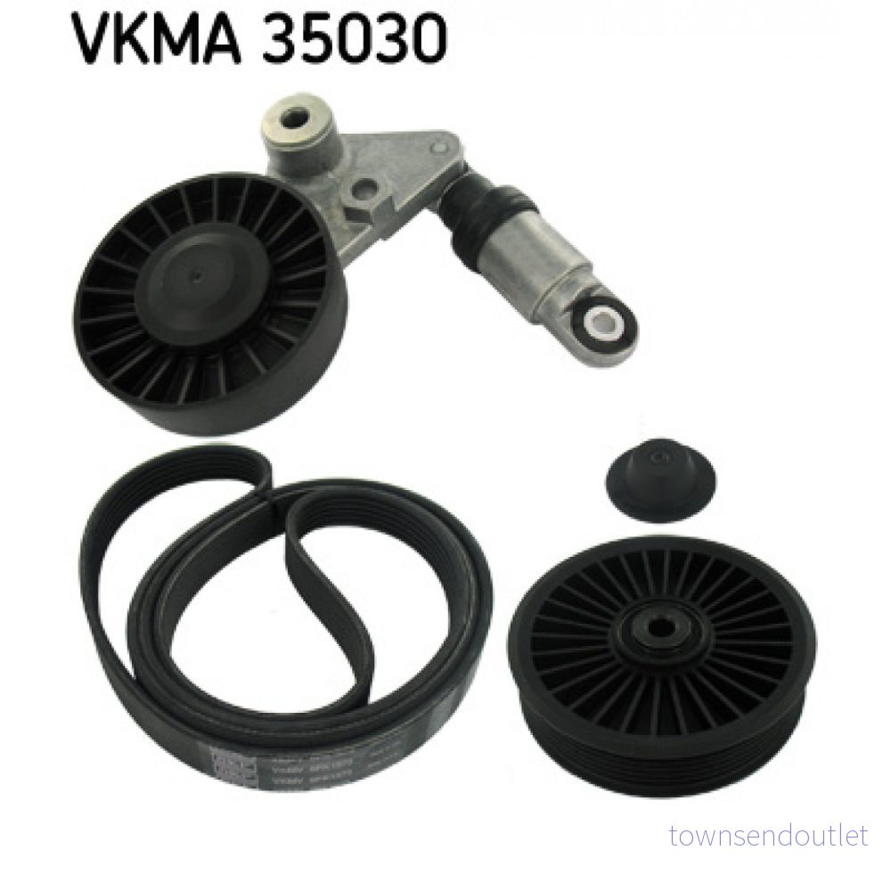 SKF VKMA 35030 Jeu de courroies trapézoïdales à nervures OPEL: Zafira A, Astra G CC, Coupe 7316572284513