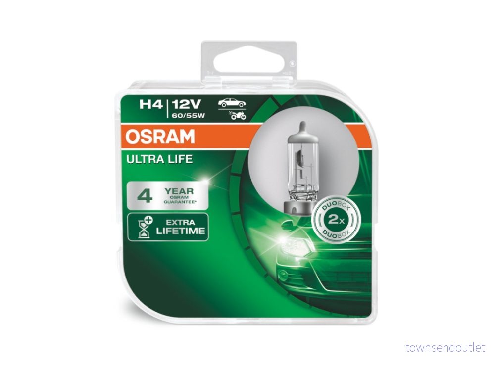 OSRAM 64193ULT HCB Ampoule, projecteur longue portée H4 12V 60/55W 3200K Halogène VOLKSWAGEN: Polo V 3/5 portes, GOLF 3, Transporter 6 4008321416186