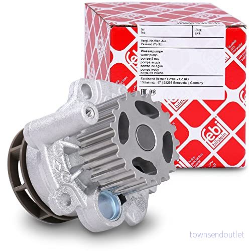 FEBI BILSTEIN 36048 Pompe à eau 19 Fonte d'aluminium avec joint d'étanchéite Matière plastique VOLKSWAGEN: Golf 6, Caddy 3, AUDI: A3 Sportback 4027816360483