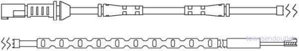 Varningssensor, bromsbeläggslitage QUICK BRAKE WS 0289 A 5706021130324