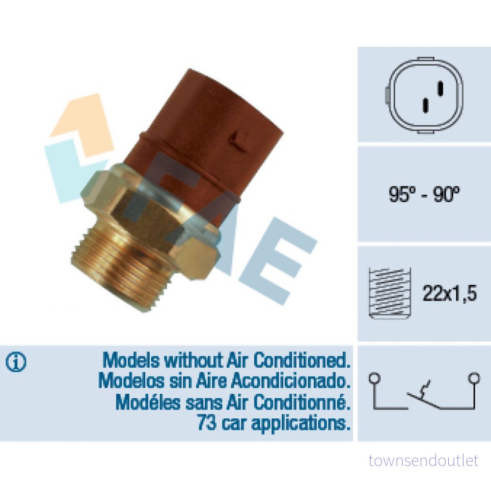 Temperaturswitch, kylarfläkt, audi,seat,vw, 1 404 977 S1, 977, 867 959 481 8435050605769