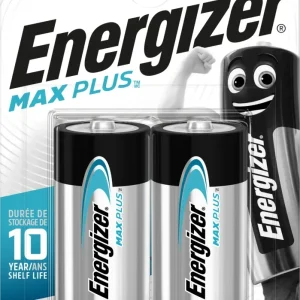 Energizer Max Plus Batteri alkaliskt, C, 1,5 V, 2-pack 7638900423334