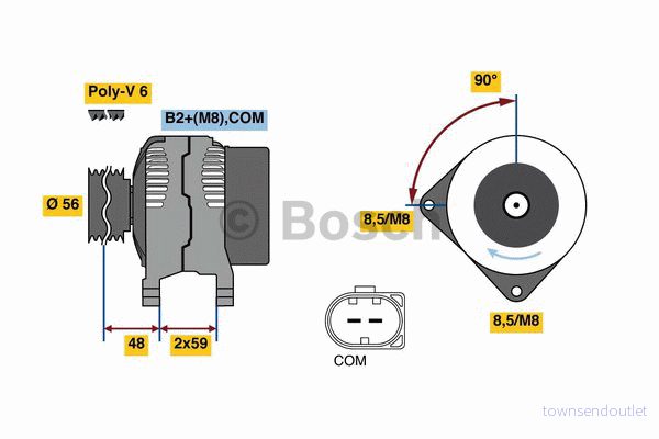 Generator BOSCH 0 986 081 180