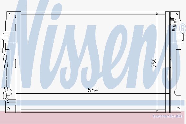 Kondensor, klimatanläggning NISSENS 94182 5707286253421