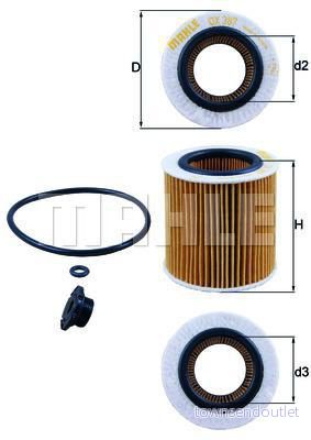 Oljefilter KNECHT OX 387D1 4009026934050
