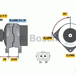 BOSCH 0 986 040 360 Alternateur 14V 120A VOLKSWAGEN: Transporter 4 Bus, 4, LT 28 35 II Bus 3165141163872 BOSCH 0 986 040 360 Alternateur 14V 120A VOLKSWAGEN: Transporter 4 Bus, 4, LT 28 35 II Bus 3165141163872