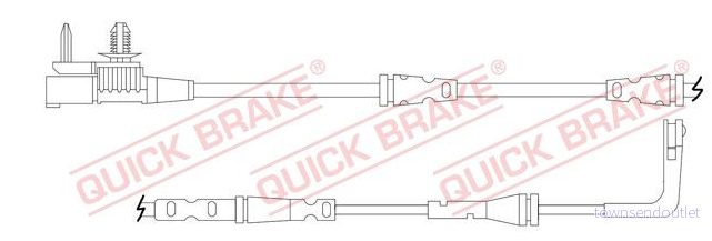Varningssensor, bromsbeläggslitage QUICK BRAKE WS 0425 A 5706021162974