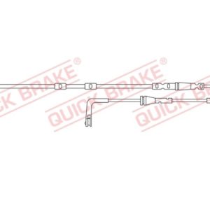 Varningssensor, bromsbeläggslitage QUICK BRAKE WS 0420 A 5706021161335 Varningssensor, bromsbeläggslitage QUICK BRAKE WS 0420 A 5706021161335