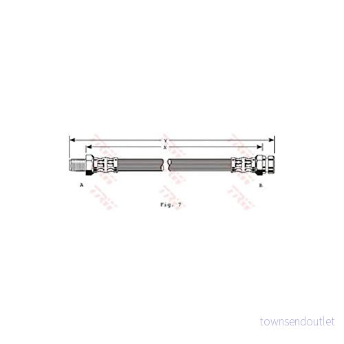 TRW PHB165 Flexible De Frein 262 M10x1 MITSUBISHI: GALANT 6, Starion 3322937112623