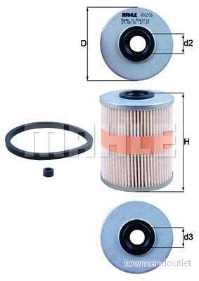 Knecht KX 206D Bränslefilter 4009026509920