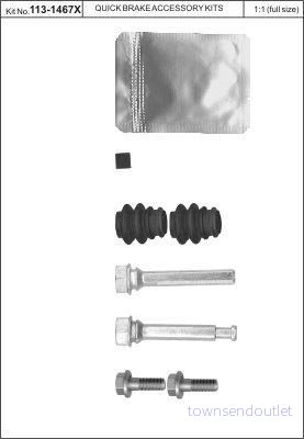Styrlagersats, bromsok QUICK BRAKE 113 1467X 5706021133417