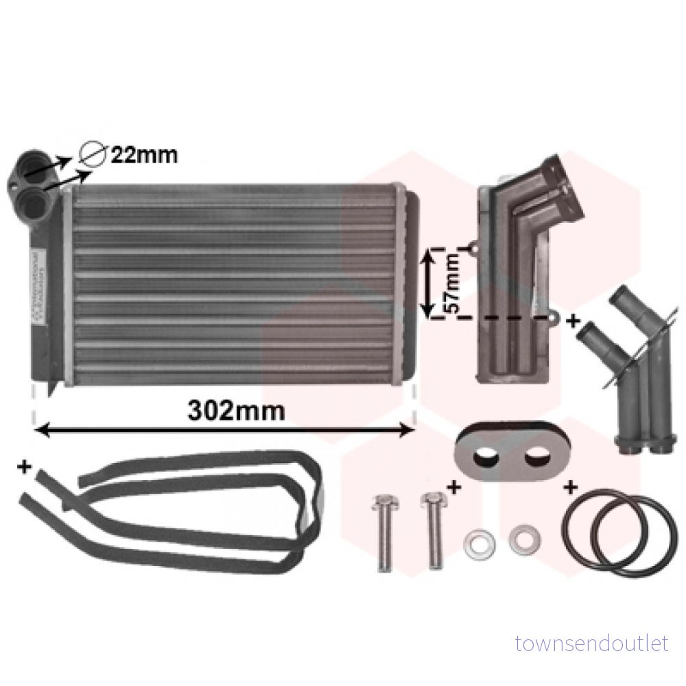VAN WEZEL *** IR PLUS 58006201 Radiateur De Chauffage avec accessoires VOLKSWAGEN: Sharan I, FORD: Galaxy Mk1 MPV, SEAT: Alhambra I 5410909269418