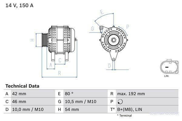 Generator BOSCH 0 986 084 230 4047026139051
