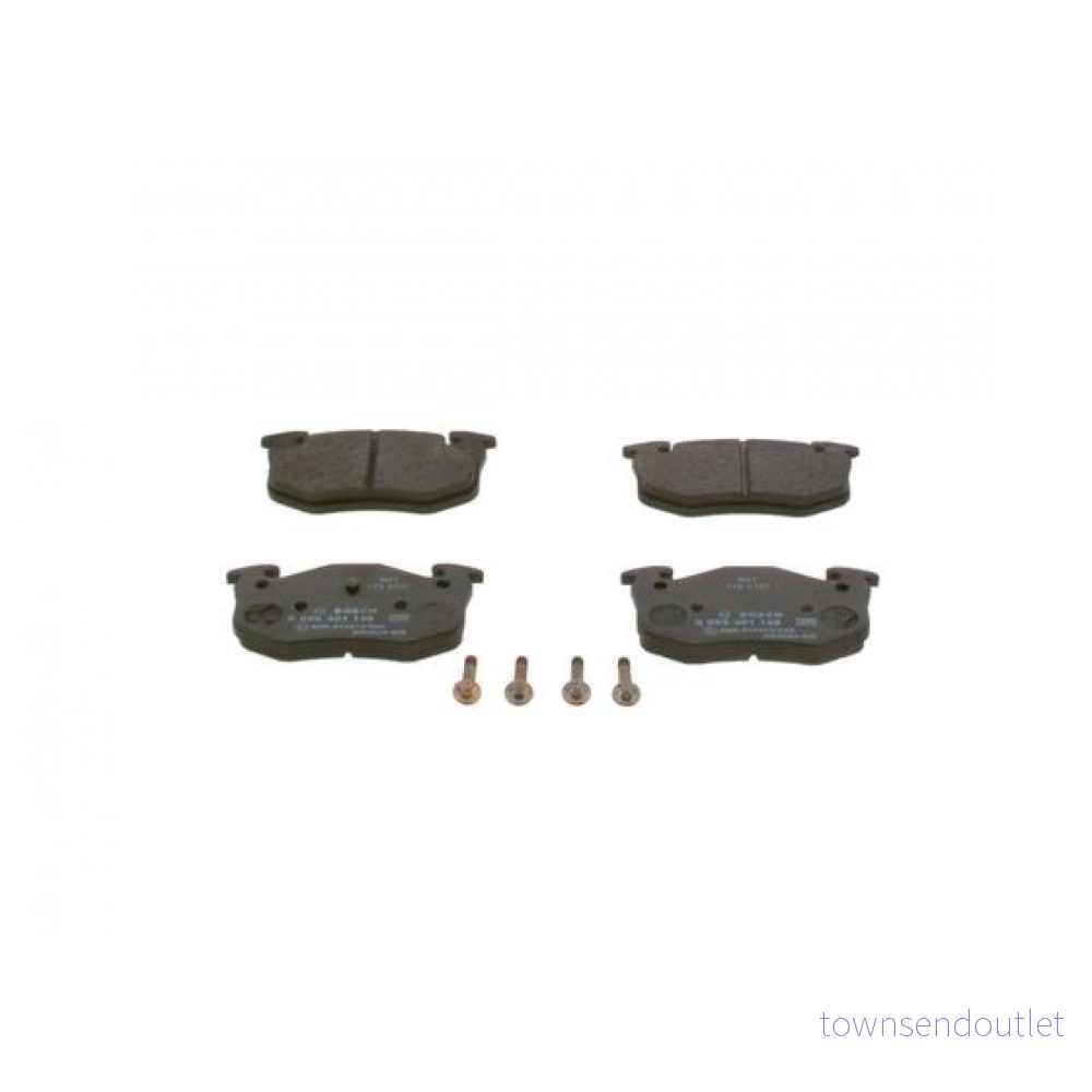 BOSCH 0 986 461 149 Jeu de plaquettes frein Low Metallic avec vis/boulons accessoires RENAULT: CLIO 1, 19 II 3/5 portes, I portes 3165143659885