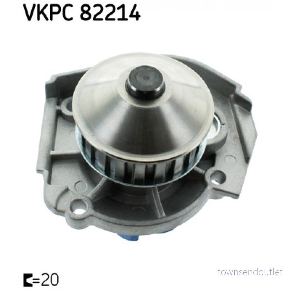 SKF VKPC 82214 Pompe à eau 20 Matière plastique pour transmission par courroie de distribution FIAT: Uno 3/5 portes, Panda I portes 7316587010787