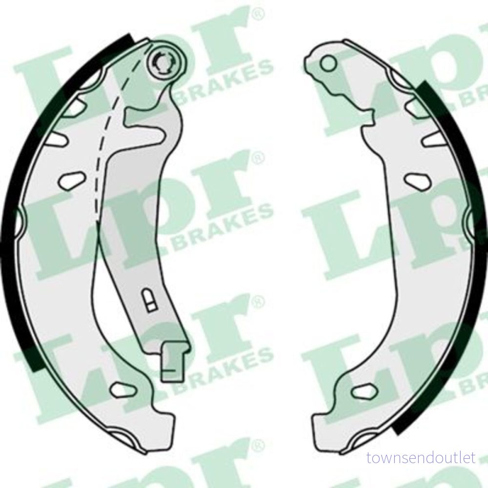 LPR Bromsbackar sats 07830 - Citroën XSARA ZX, Peugeot 306 8032532066898