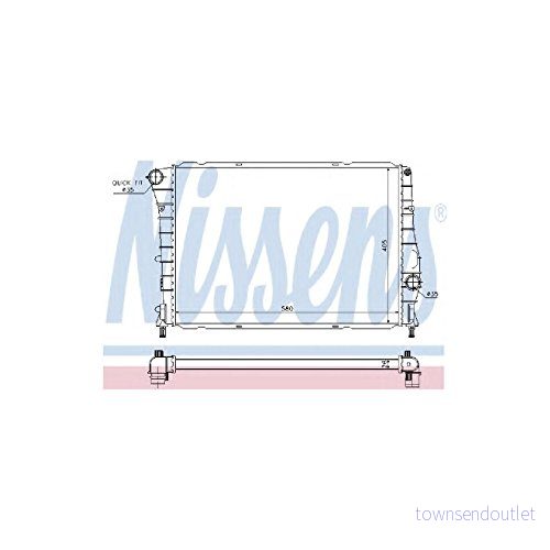 NISSENS 60059 radiateur du moteur Aluminium 580 405 36 Grille de soudée ALFA ROMEO: 147 5707286190986