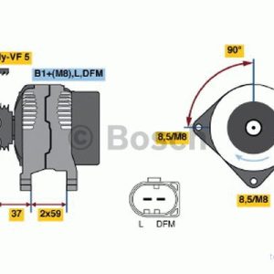 Alternator, generator BOSCH 0 986 042 830 3165143301449 Alternator, generator BOSCH 0 986 042 830 3165143301449